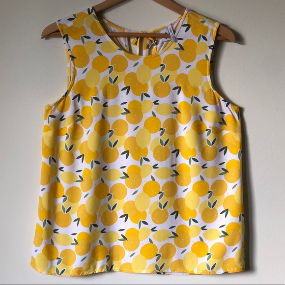 🍋 Lemon sleeveless top - Twik from Simons - size large 🍋 - Picture 13 of 16